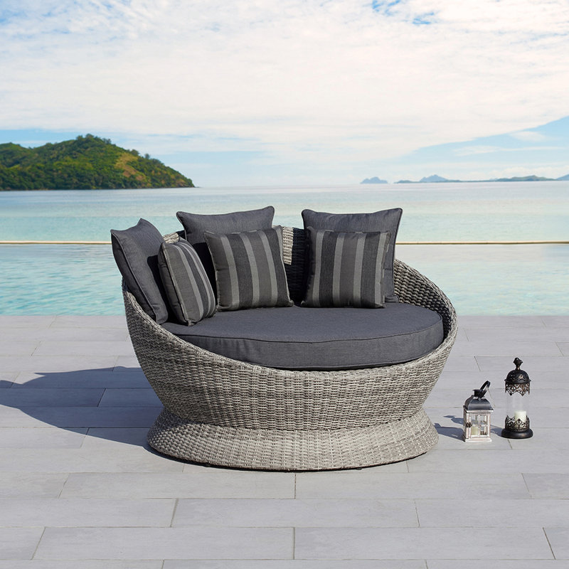 Brisbane Patio Daybed with Cushions & Reviews Joss & Main